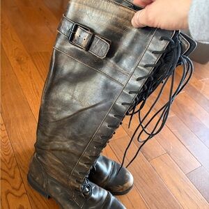 Aldo Lace-Up Knee-High Boots